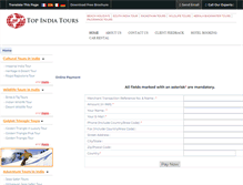 Tablet Screenshot of payment.topindiatour.com